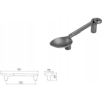 Nábytkové kování Nábytková úchytka SIRO 1052-108ZN28 vzhled cínu