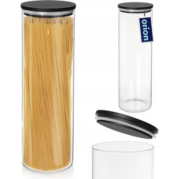 Dóza na potraviny Kuchyňská SKLENĚNÁ dóza na sypké potraviny s těsněním 1,5L