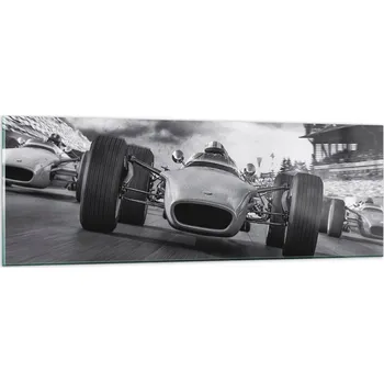Obraz Obraz na skle do obýváku ložnice 90x30 Formule 1 obrazy na zeď sklo