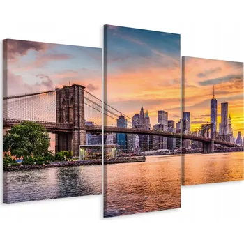 Obraz Obraz Triptych panorama Centrum města NYC 3D 90x60