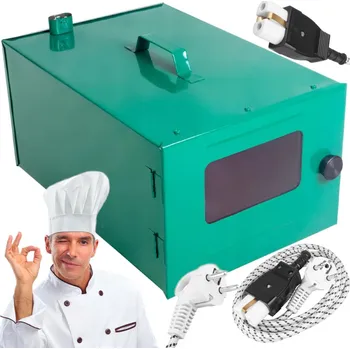 Sporák Mini trouba zelená 8,5 l 950 W s grilem a horkovzduchem