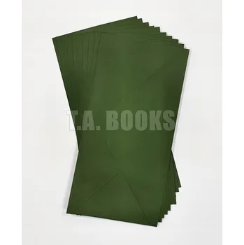 Obálka OBÁLKA OBDÉLNÍKOVÁ DL 11 cm x 22 cm / 110 x 220 ZELENÁ TMAVÁ 10 ks