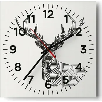 Hodiny Nástěnné hodiny do obýváku 40x40 Abstrakce Tiché hodiny Skleněné hodiny Bez hlučnosti