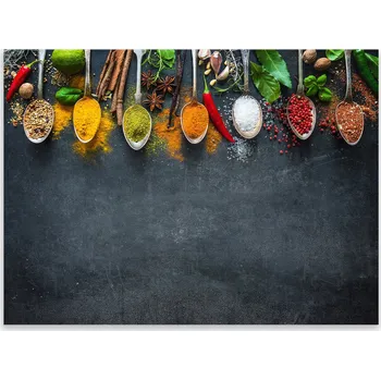 Obraz Skleněná Ochranná Deska a Krájecí Prkénko | Indukce, Sporák ds-0062