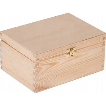 Obraz DŘEVĚNÁ KRABIČKA 22x16x10,5 se zámkem DECOUPAGE