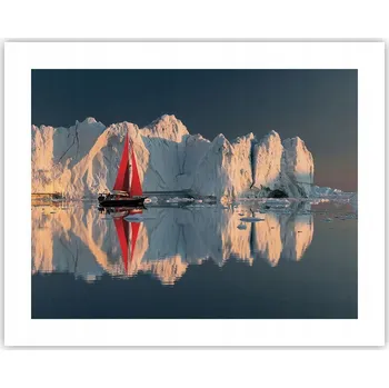 Obraz Obraz plakát na zeď bez rámu 50x40 ledovec foto plakáty obývací pokoj ložnice