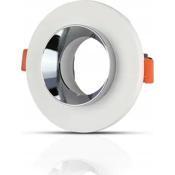 Bodové svítidlo Očko V-TAC do sádrokartonu a betonu GU10 Kulaté Bílé/Chrom