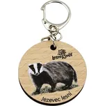 Lesní svět Přívěsek na klíče kulatý - Jezevec