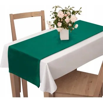 ubrus VELUROVÝ BĚHOUN NA STŮL 40x140 VÝBĚR BAREV ZELENÁ ČERNÁ ŠEDÁ