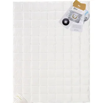 přikrývka Přikrývka 135x200cm letní AMZ SILVER péřová 90% Stříbrný krém +