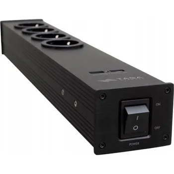 Napájecí kabel Zásuvková lišta Taga Harmony PF-400USB, 4 zásuvky, 1,5 m, černý