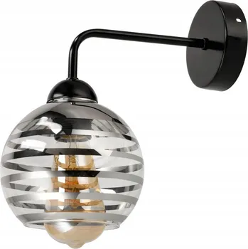 Nástěnné svítidlo Nástěnná lampa, nástěnná lampička, pevná, jednoduchá LOFT skleněné stínidlo KOULE pro 1x E27