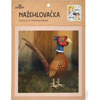 Textilní nažehlovací páska Lesní svět Nažehlovačka M 043 - Bažant