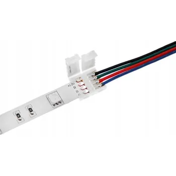 LED páska Konektor pro LED RGB pásek 12mm, zasouvací, s kabelem