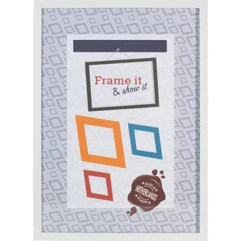 Obraz Rámeček dřevěný MDF Smart bílý 15x21 cm