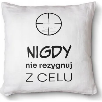 Polštář Foto polštář dekorativní na taburet 40x40 cm - Nikdy se nevzdávej cíle