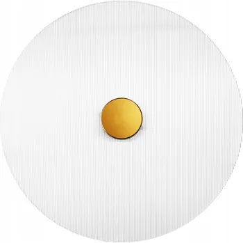 Nástěnné svítidlo Nástěnné svítidlo KULATÝ moderní LED nástěnné světlo 35cm rýhované stínidlo