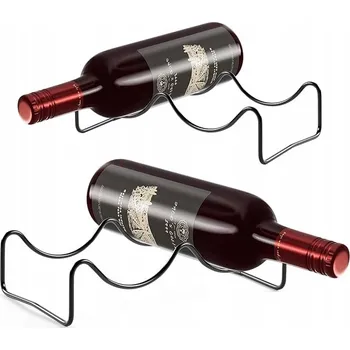 Obraz Stojan na víno kovový pro 4 lahve