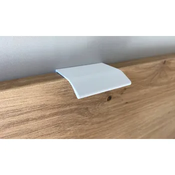 Nábytkové kování Nábytková úchytka MILANO hrana 50 mm matně bílá