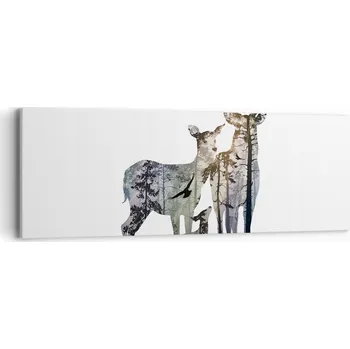 Obraz Obraz na plátně do obýváku ložnice 90x30 zvířata foto obrazy na zeď