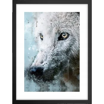 Obraz Obraz plakát v černém rámu do obýváku 30x40 zvířata plakáty na zeď