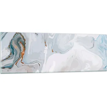 Obraz Obraz na skle do obýváku ložnice 90x30 abstrakce obrazy na zeď sklo
