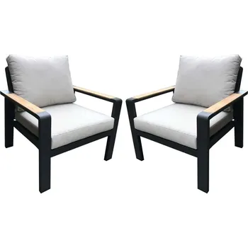 Zahradní židle Rojaplast kovová šedá