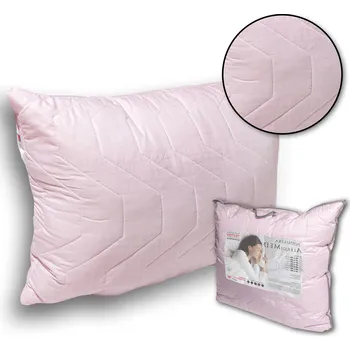 Polštář POLŠTÁŘ VYSOKÁ ANTIALERGICKÝ NA SPANÍ RŮŽOVÝ CELOROČNÍ ZIP | 40x40 cm