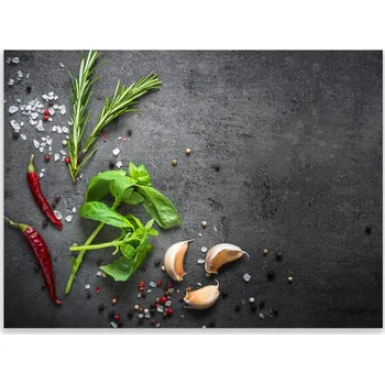 Obraz Skleněná Ochranná Deska a Krájecí Prkénko | Indukce, Sporák ds-0066