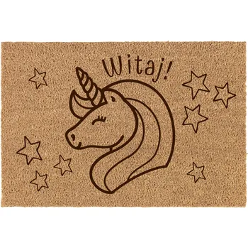 Rohožka Hotová gumová kokosová rohožka venkovní 40 x 60 cm