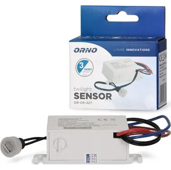 Pohybové čidlo ORNO SOUMRAKOVÝ SPÍNAČ SENZOR S EXTERNÍ SONDOU - IP54 2000W