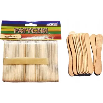 Dřevěná hračka Dřevěné tyčinky Aliga 9,4 x 1,1 cm, 60 kusů