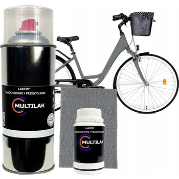 Barva ve spreji Lak barva ve spreji na rám kola lesklý SET RAL 7039