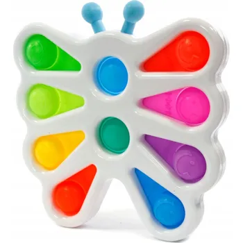 POP IT Motýl Barevný PUSH UP BUBBLE POP IT Bublinky