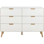 Bílá komoda 135x90x40 cm Lowell – Actona ID_1728770