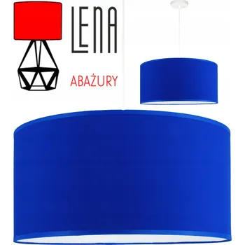 Moderní závěsné svítidlo, stropní, stínidlo 40cm modré chrpa lustr,