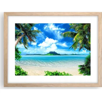 Obraz Obraz plakát v rámu světlý dub do obýváku 40x30 krajina foto na zeď