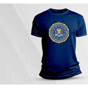 Dětské bavlněné tričko FBI. Námořnická modrá velikost L