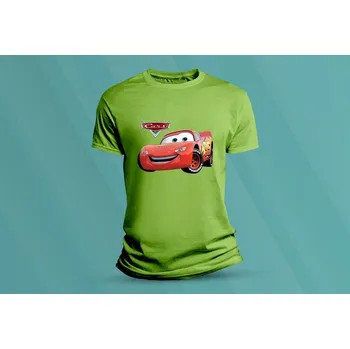 Chlapecké oblečení Dětské tričko s potiskem Cars 1 Lime velikost L