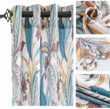 Obraz Závěs na kroužcích 140x250 zatemňovací hotový Cotton World