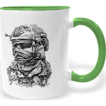 Hrnek - Voják Barva: Zelená