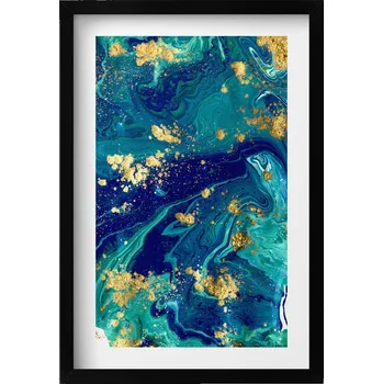 Obraz Obraz v černém rámu na zeď do obýváku kuchyně Abstrakce 40x60 cm