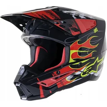 Helma na motorku Přilba Alpinestars SM5 Supertech M5 Rash černá/červená M