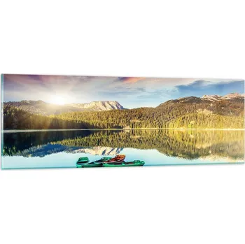 Obraz Obraz na skle do obýváku ložnice 90x30 krajina obrazy na zeď sklo