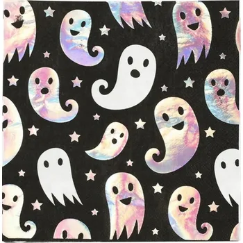 Papírový ubrousek Ubrousky "Halloweenské Dušičky", Smiffys, 33 cm, 8 ks