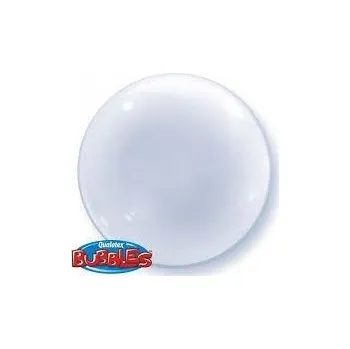 Balónek Fóliový balónek Qualatex Transparentní koule 51 cm bezbarvý