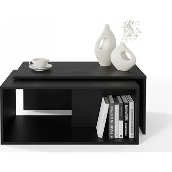 Konferenční stolek Konferenční stolek PLATAN ROOM obdélníkový 90 x 48 x 40 cm černý