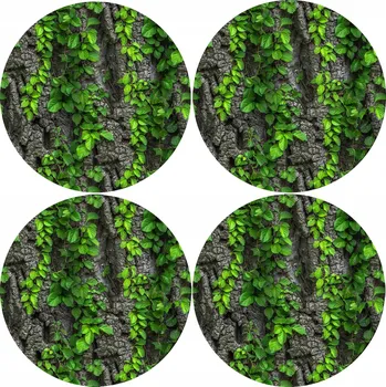 prostírání Sada kulatých prostírání na stůl 4D - CREEPER