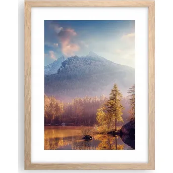 Obraz Obraz plakát v rámu světlý dub do obýváku 30x40 krajiny plakáty na zeď
