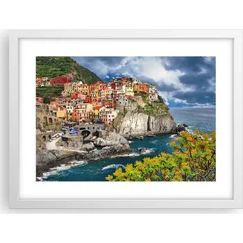 Obraz Obraz plakát v bílém rámu do obýváku 40x30 krajina foto na zeď